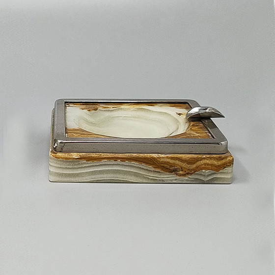 Image 1 of 1960s Gorgeous Smoking Set in Onyx, Made in Italy