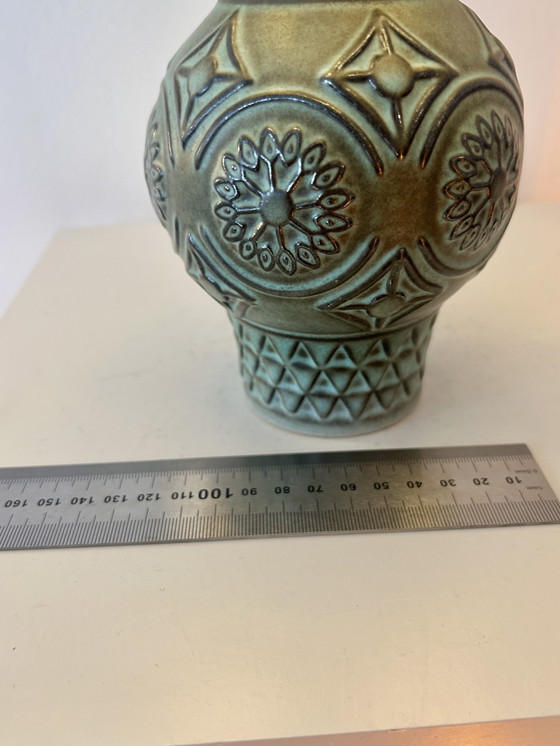 Image 1 of Zeldzame keramische lamp, gemaakt van een vaas door Bodo Mans voor Bay Keramik.