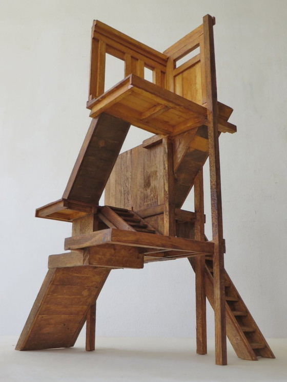 Eric van Solm - ´Die Existenz´ – Beeldhouwkunst, Wood (photo 9 of 10)
