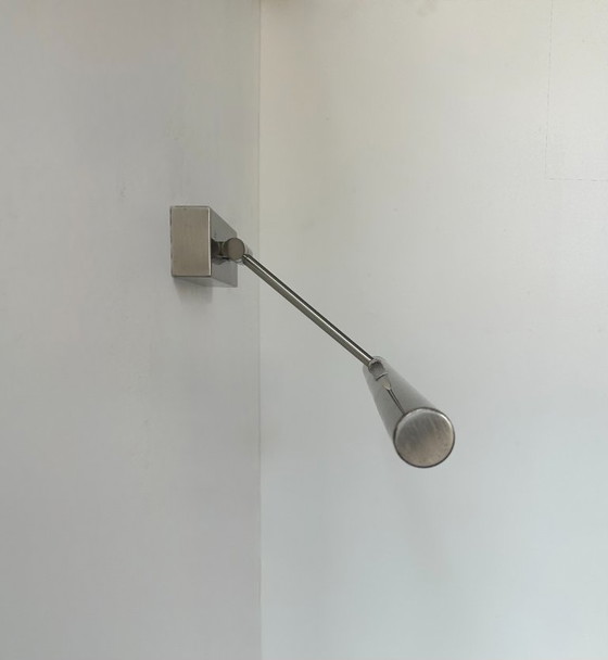 Image 1 of Applique vintage cromata regolabile, Francia, 1980