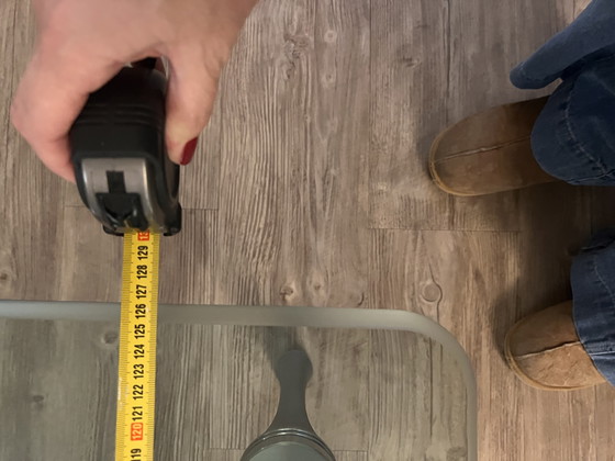 Image 1 of Rolf Benz glazen salontafel