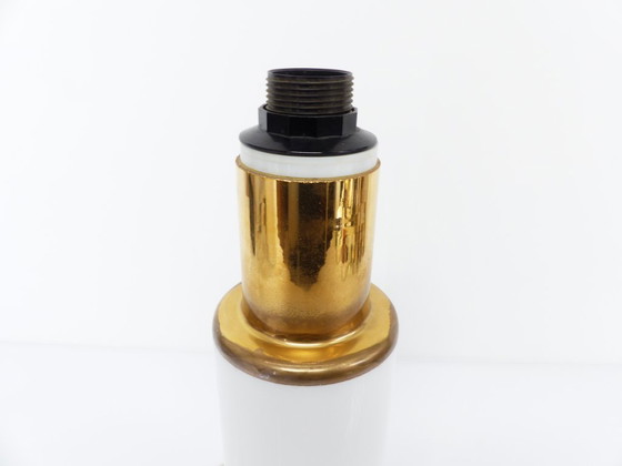 Image 1 of Base per lampada in vetro opalino bianco, Uno & Östen Kristiansson per Luxus Svezia 1970