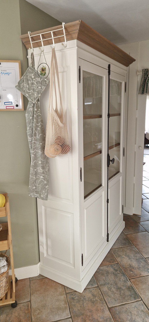 Landelijke buffetkast espagnoletsluiting wit 120cm