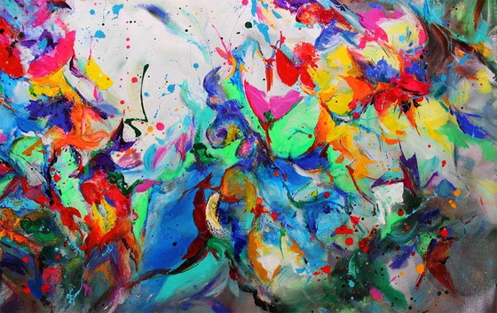 Image 1 of Kspersee - Tela originale vibrante 116x89cm