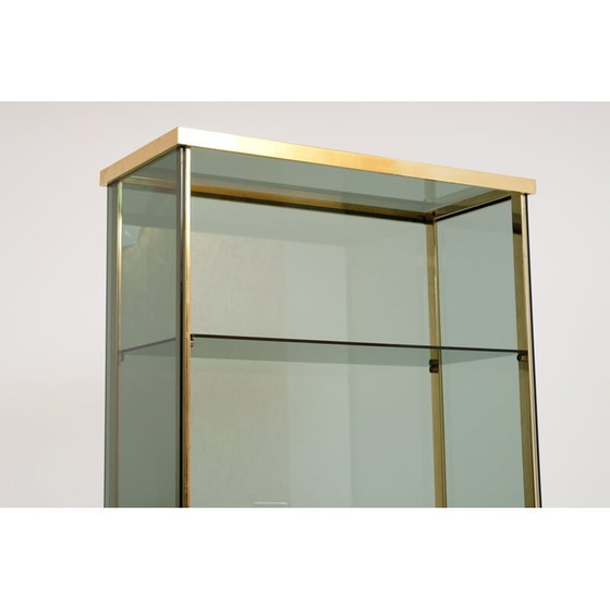 Image 1 of Vintage glass and brass bookshelf, 1960