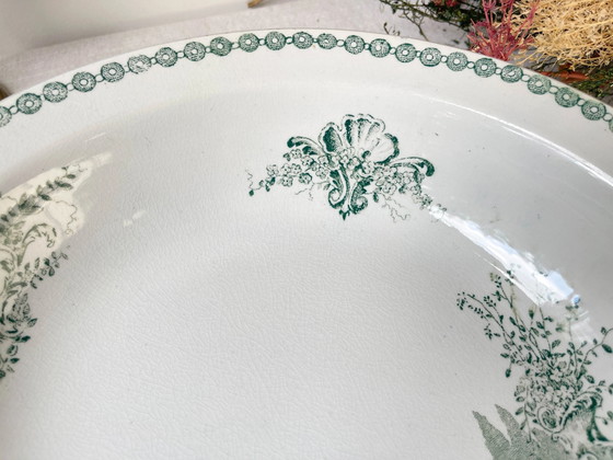 Vintage Franse St Amand Ironstone TRIANON Puttenmotief Diep Bord 19e Eeuw – Servies (photo 4 of 9)