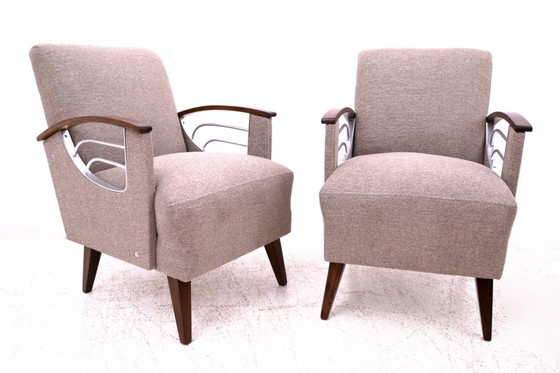 Image 1 of Pair of vintage armchairs, Czech Republic, 1960s.