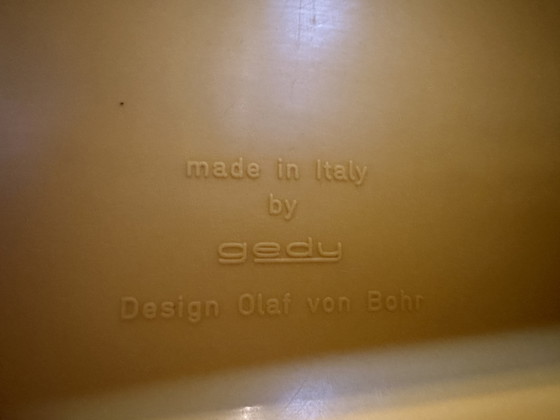 Image 1 of 2x vintage geel medicijnkastje - Olaf von Bohr - Gedy Italy