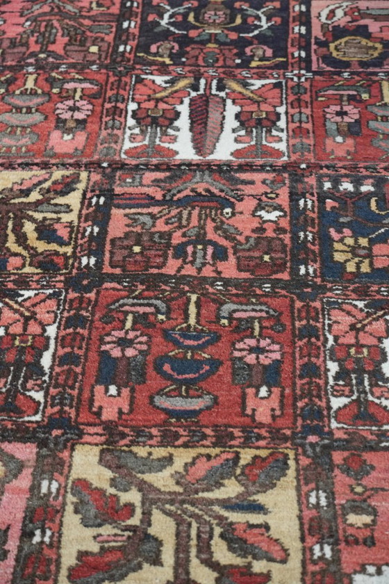 Image 1 of Tappeto orientale annodato a mano con bellissimi motivi tra cui dettagli rosa 312x220cm