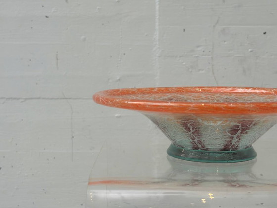 Image 1 of Bol Ikora en verre soufflé à la bouche par Karl Wiedmann pour WMF, années 1930