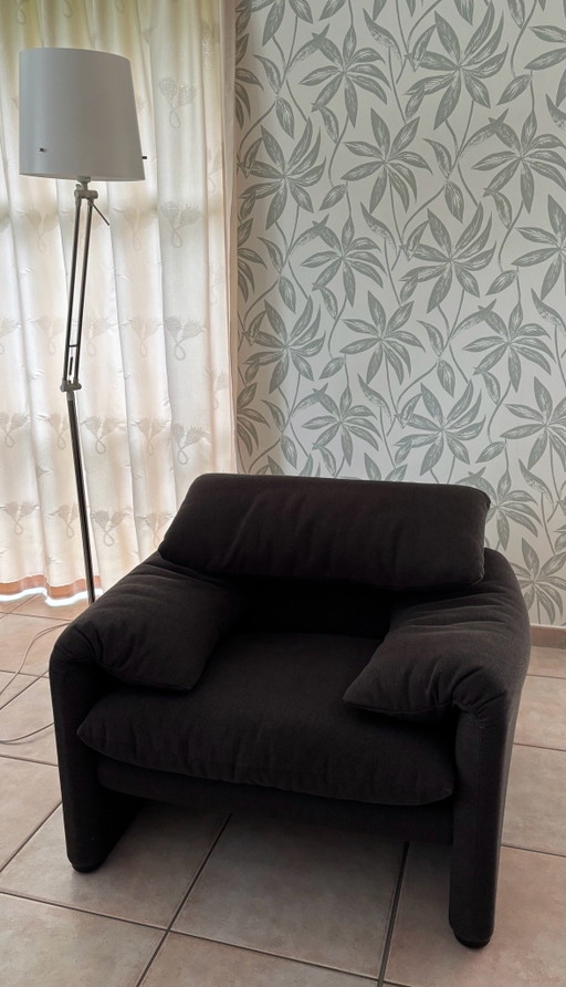 Originele Cassina Maralunga Set: 2.5-Zits Bank + 2 Fauteuils – Met Certificaat