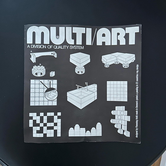 Image 1 of Pannello murale vintage danese Flemming Hvidt "Multi Art" di Quality System, Pop Art anni '70, arredamento moderno