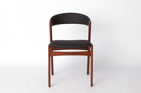 Image 1 of Vintage DUX 'Ribbon Back' Dining Chair | 1960s Swedish Design | Teak & Skai Upholstery | Mid-Century Modern