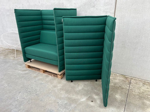 Sillón acústico Vitra Alcove con paneles adicionales