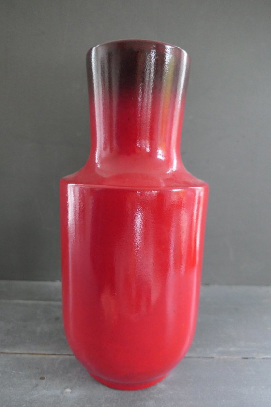 Image 1 of Vintage Steuler large red vase 143/40