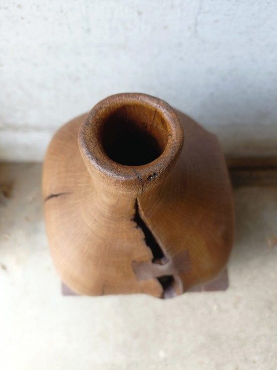 Vase / Sculpture in Solid Carved Oak – retroDom, Wood (photo 11 of 11)