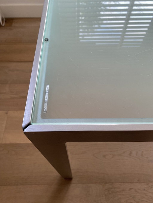 B&B Italia bureau/eettafel - Monica Armani - glas/aluminium