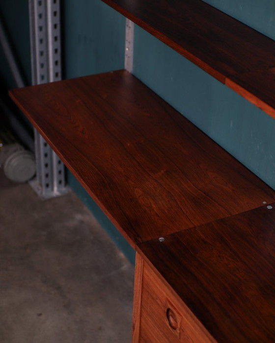 Image 1 of Albert Hansen rosewood chrome Danish wall system