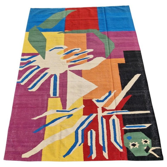 Henri Matisse The Creole Dancer 1950 Inspired Handwoven Tapestry | Unique Piece (105 × 77 in) (photo 6 of 11)