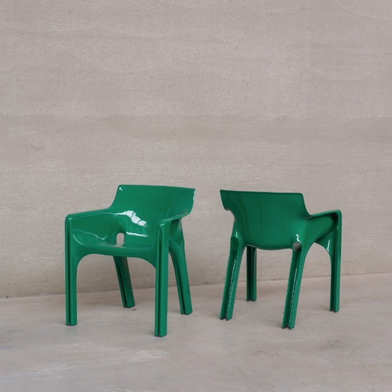 Image 1 of Set di sei sedie da pranzo "Gaudi" di Vico Magistretti, metà del secolo scorso