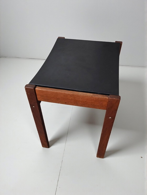 Image 1 of Vintage set of 2 Scandinavian design teak footstools, 1960s