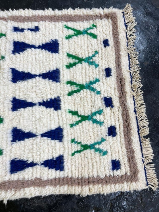 Mini Tapis Artisanal En Laine 100cmx200cm – Rugs & carpets, Cotton (photo 4 of 7)