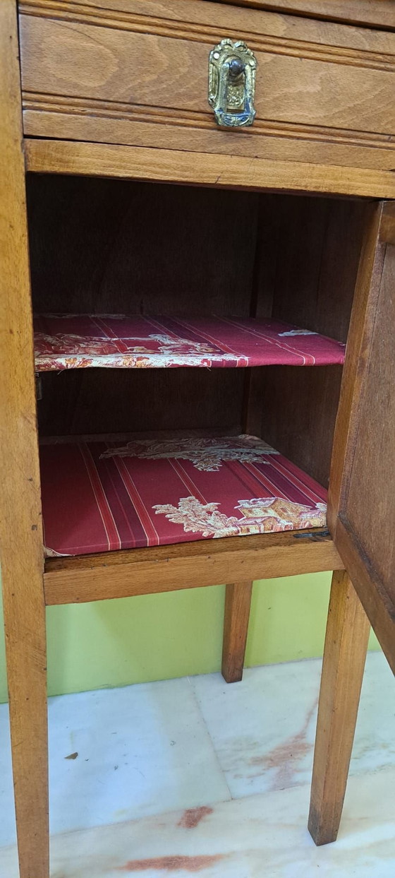 Comodino vintage anni '50, Comodini, Bronzo, Marmo, Marrone (foto 7 di 10)