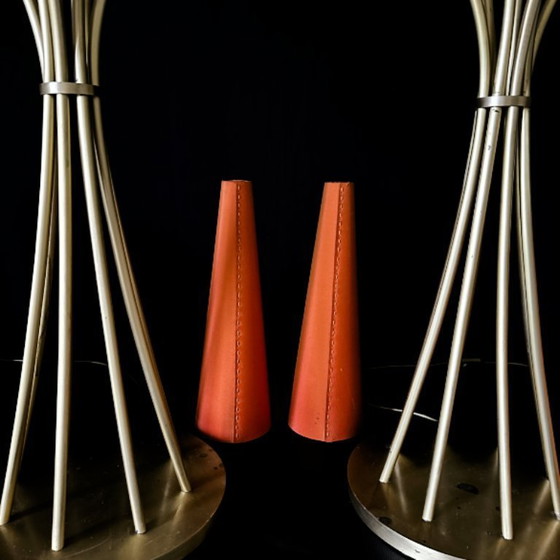 Image 1 of Paire de très grandes lampes candélabre 118 cm