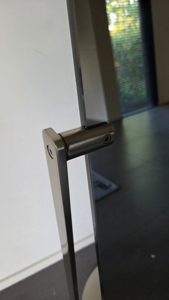 Modern Freestanding Tilting Mirror – Glass, Metal (photo 3 of 9)