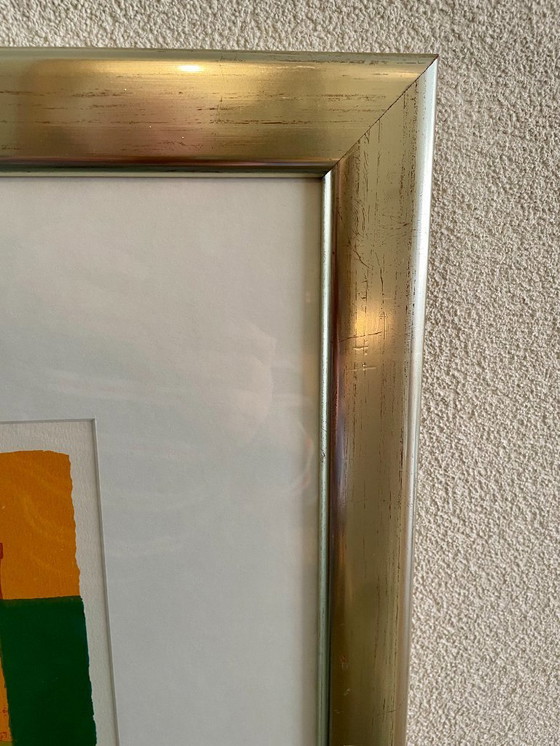 Image 1 of Ton Schulten - Serigrafia EA su carta Autunno II - Incorniciato