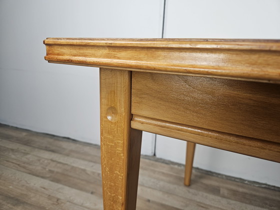 Image 1 of Rectangular Coffee Table in Beech and Oak from the 70s