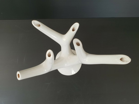 Image 1 of Ceramic Tree Branch Vase, 1960s-1970s Vintage 60s-70s Space Age Pop