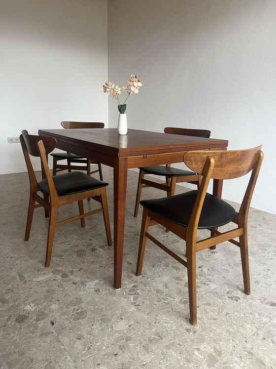 Image 1 of 4x Original “Farstrup Møbler Model 210 1950s” Dining Chairs