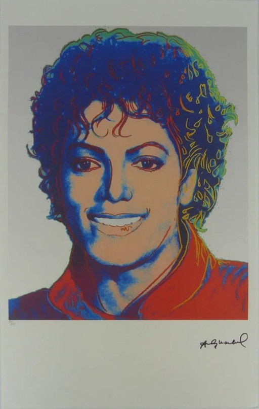 After Andy Warhol, Michael Jackson, 1980s, Lithograph – lithos zeefdrukken, Paper