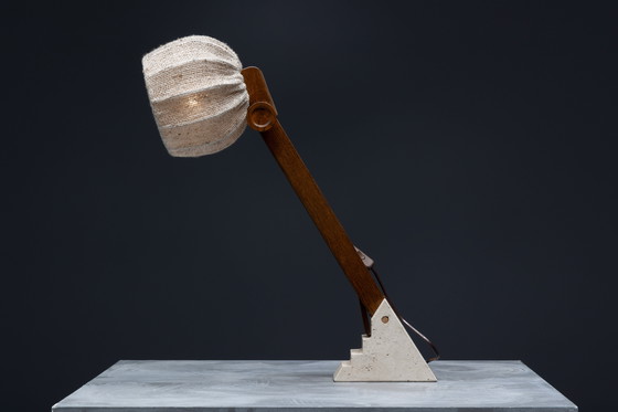 Image 1 of Mid Century Brutalistische tafellampen, Frankrijk, 1960