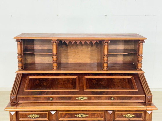 Image 1 of Gründerzeit bureau, tafel, kantoorbureau, secretaressebureau, antiek, circa 1880