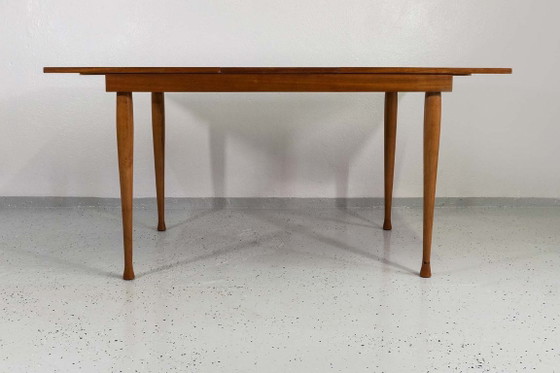 Uitschuifbare vintage eettafel ontworpen door M. Grabiński, Polen, jaren 60 – Wood (photo 7 of 15)