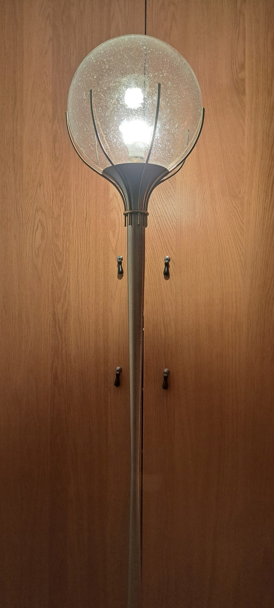 Image 1 of Lampada da terra in ottone e vetro di Angelo Brotto per Esperia, Italia, anni '60 | Design moderno di metà secolo