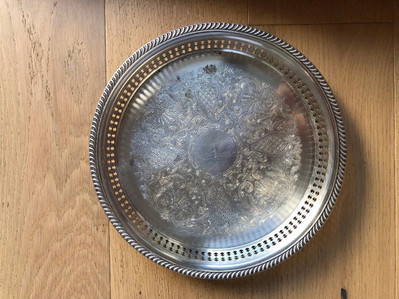 Image 1 of Bandeja plateada de Guy Degrenne