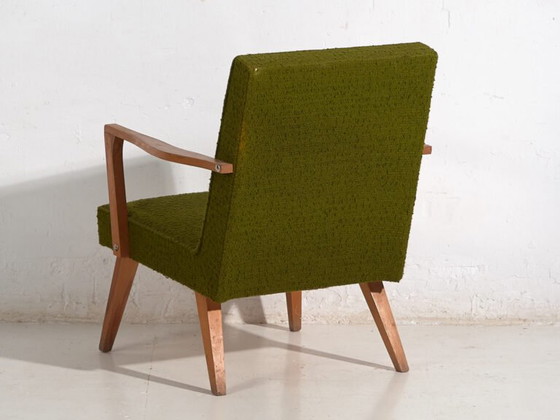 Poltrona vintage verde (c.1950) – Poltrone, Wood (photo 30 of 33)