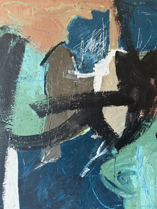 Grande peinture abstraite