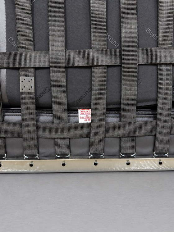 Lc2 Sofa Black Leather, Le Corbusier, Cassina, Charlotte Perriand Seats – Divani 2 posti, Metallo, Pelle (photo 11 of 11)