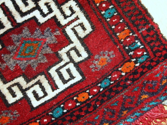 Image 1 of Handmade vintage Turkish Anatolian bag 1.1' x 1.1' (34cm x 34cm) 1970 - 1C365
