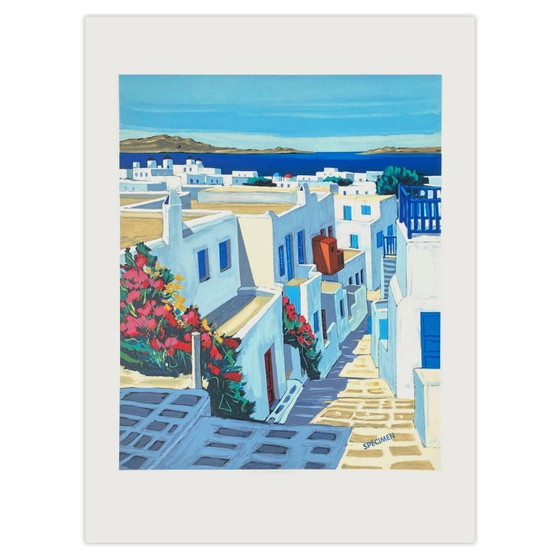 Image 1 of Jean Claude Quilici, Florecimiento en Mykonos, litografía, 1990