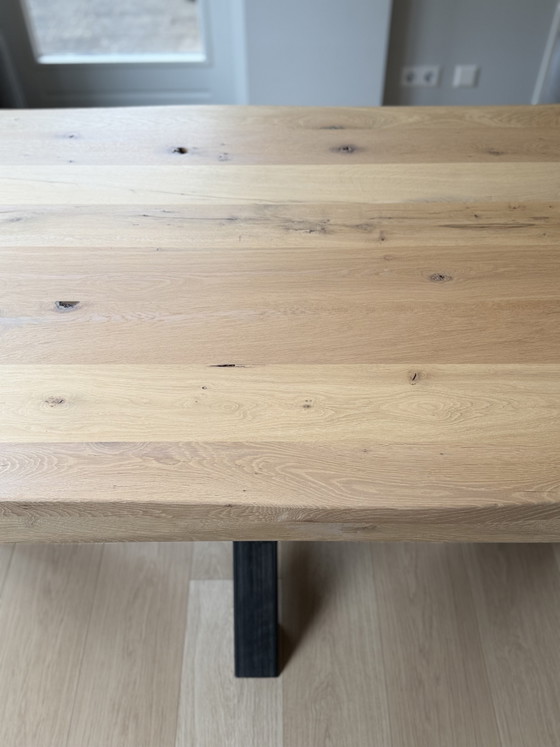 Prachtige Gardo Boomstamtafel 240 Cm + 6 Luxe Contiro Stoelen – Als Nieuw! – Eetkamerset, Wood (photo 11 of 15)