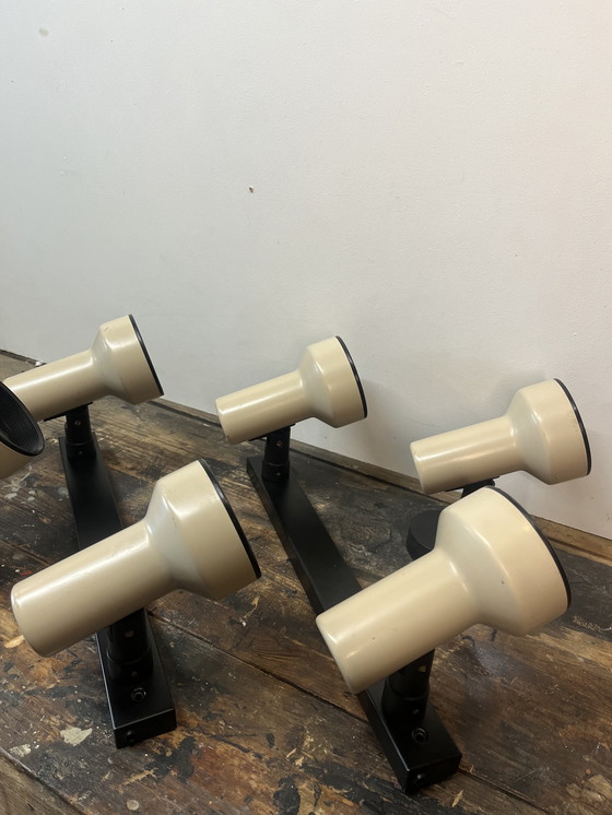 Image 1 of Set vintage di 6 faretti dell'era spaziale di massive