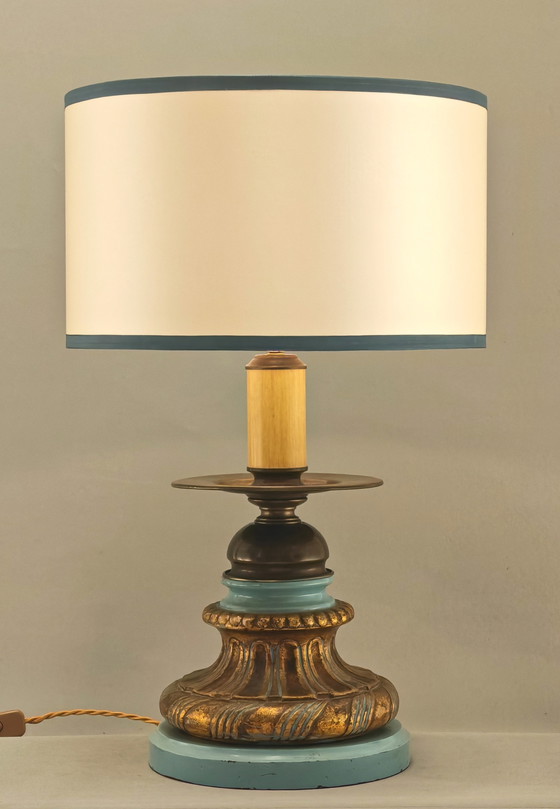 Image 1 of Una coppia di basi per lampade fiorentine d&#39;epoca