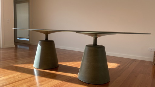 2023 Mdf Italia Rock Table Oval - Green