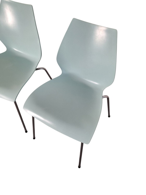 Image 1 of 4x Kartell Maui chairs by Vico Magistretti