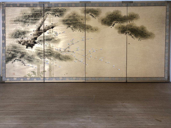 Image 1 of Paravent de chambre japonais Byobu